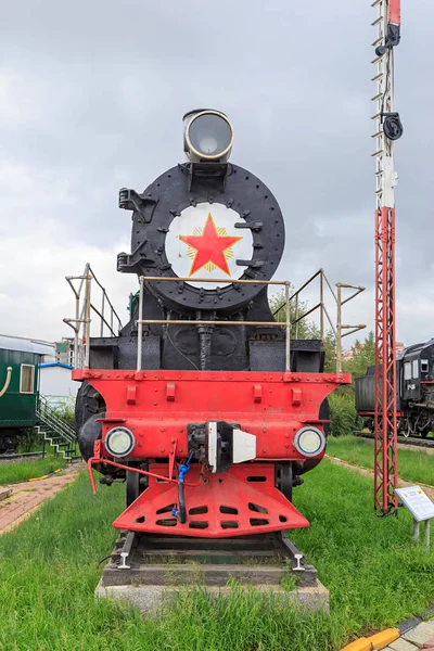 Mongolia Ulaanbaatar August 2018 Railway Museum T159 Steam Locomotive Made — Stock Photo, Image