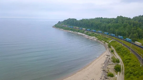 Ρωσία Baikal Αυγούστου 2018 Trans Siberian Railway Ακτή Της Λίμνης — Φωτογραφία Αρχείου