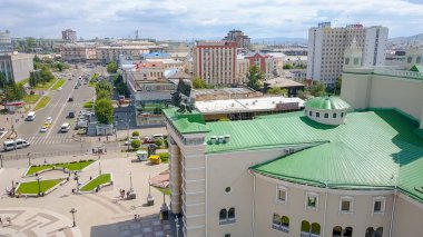 Rusya, Ulan-Ude-03 Ağustos 2018: SSCB G. Ts. Tsydynzhapov, dron gelen halk sanatçısı sonra Buryat Devlet Akademik Opera ve Bale Tiyatrosu adlı  