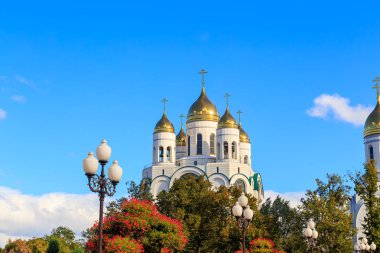 Rusya, Kaliningrad: Katedral Mesih'in Savior. Zafer Meydanı