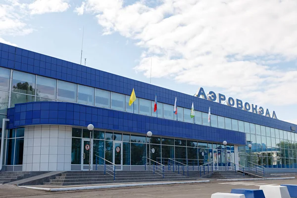 Novokuznetsk Rússia Agosto 2018 Aeroporto Internacional Novokuznetsk Spichenkovo — Fotografia de Stock