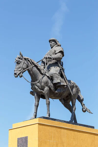 Mongolei Ulaanbaatar August 2018 Denkmal Für Genghis Khan Installiert Der — Stockfoto