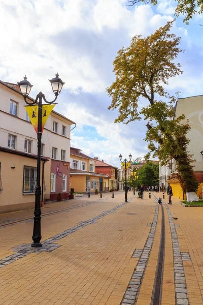 Rusland Zelenogradsk September 2018 Nieuwe Pedestrian Street Koerortny Vooruitzicht — Stockfoto