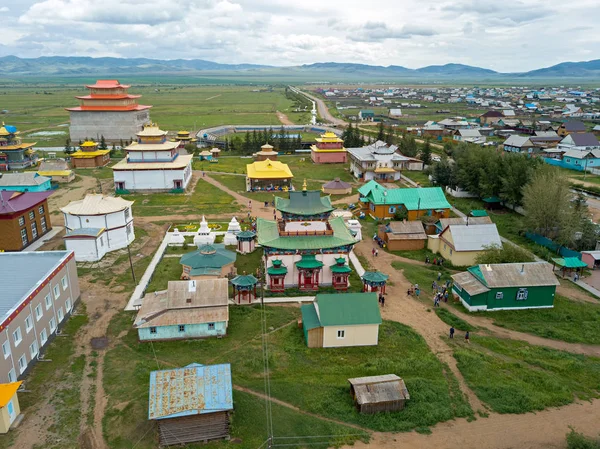 Ivolginsky Datsan Templo Budista Localizado Buryatia Rússia Foi Inaugurado 1945 — Fotografia de Stock