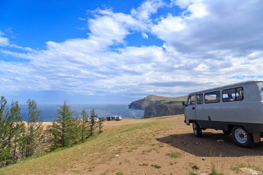 Rus Off-road aracı Olkhon Adası, Baykal, Rusya'nın Kuzey