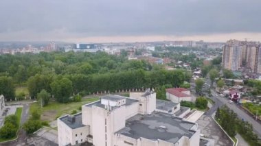 Rusya, Irkutsk-26 Temmuz, 2018: Irkutsk Devlet Müzikal Tiyatrosu adı N. M. Zagursky. Video. UltraHD (4k)