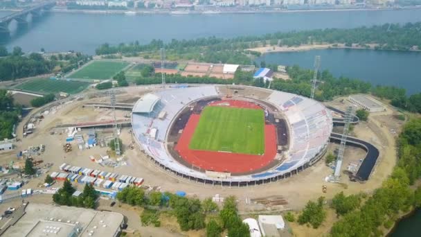 Rússia Krasnoyarsk Julho 23Rd 2018 Instalação Desportiva Estádio Central Nomeado — Vídeo de Stock