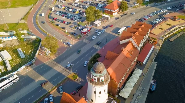 Oroszország Kaliningrad 2018 Szeptember Központi Része Város Kalinyingrádi Töltés Hal — Stock Fotó