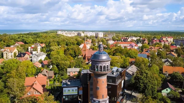俄罗斯 泽列诺格拉茨克 2018年9月22日 水塔克兰茨 这座城市的水塔建于1904年的克兰茨 塔高40米 — 图库照片