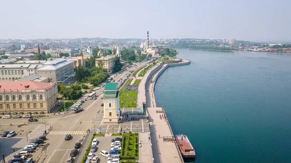 Rusia Irkutsk Puerta Moscú Monumento Terraplén Del Río Angara Desde —  Fotos de Stock