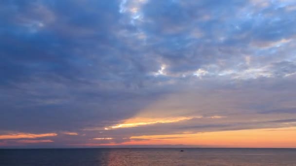 Posolskiy Sor Bay Zonsondergang Lake Baikal Rusland Boerjatië Time Lapse — Stockvideo