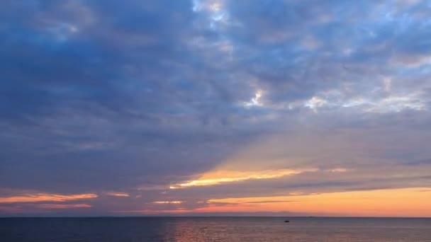 Bay Posolskiy Sor Pôr Sol Sobre Lago Baikal Rússia Buryatia — Vídeo de Stock