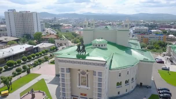 Russia Ulan Ude Agosto 2018 Buryat State Academic Opera Ballet — Vídeo de Stock
