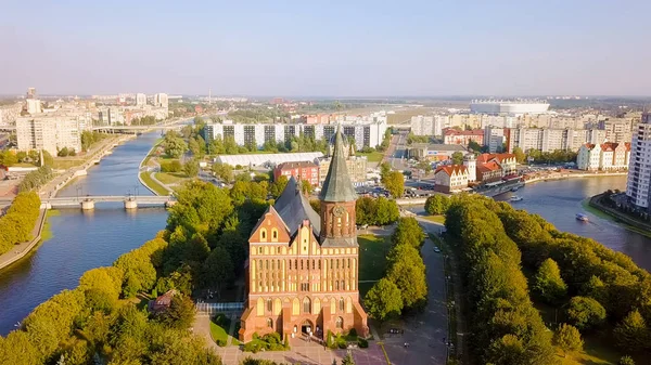 Catedral Kaliningrado Isla Kant Rusia Kaliningrado Desde Dron —  Fotos de Stock