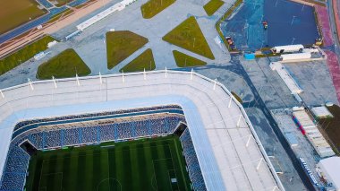 Rusya, Kaliningrad - 24 Eylül 2018: Havadan görünümü 