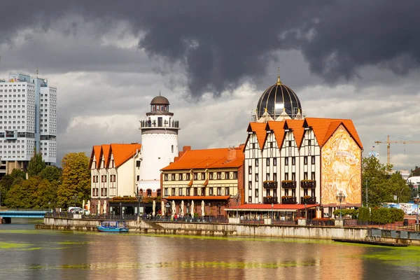 Oroszország, Kaliningrad - 2018. szeptember 24.: Központi része a ci — Stock Fotó