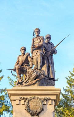 Rusya, Kaliningrad - 22 Eylül 2018: Soldie anıt