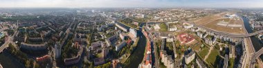 Kaliningrad Daire (360) Panoraması havadan. Yaz. Rus