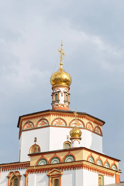 Russland, Irkutsk - 25. Juli 2018: die Kathedrale der Erscheinung des Herrn — Stockfoto