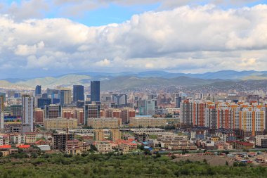 Ulaanbaatar, Moğolistan. Panarama Moğolistan, başkentidir 