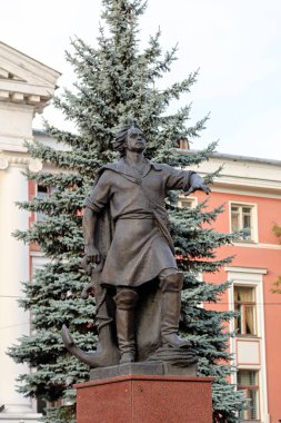 Rusya, Kaliningrad - 22 Eylül 2018: Peter için anıt - 