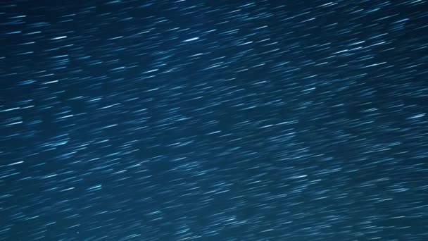 Cielo Estrellado Salida Luna Dejar Rastros Forma Líneas Vídeo Ultrahd — Vídeos de Stock