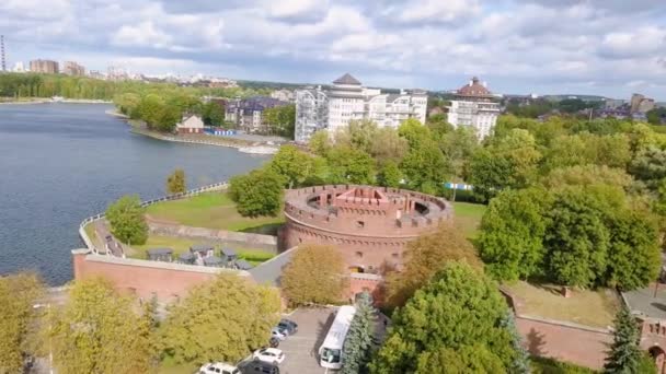 Rosja Kaliningrad Września 2018 Kaliningrad Regionalnego Muzeum Bursztynu Mieści Się — Wideo stockowe