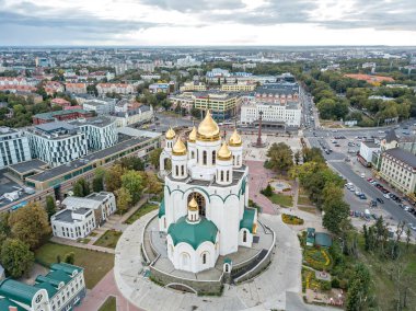 Rusya, Kaliningrad - 22 Eylül 2018: Hava fotoğrafçılığı. Vi