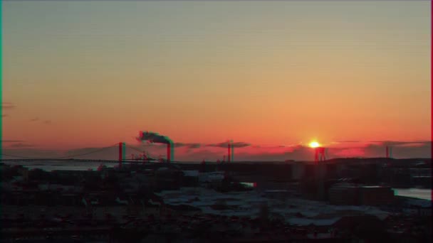 Aksaklık Etkisi Güneşin Ardından Gothenburg Isveç Zaman Atlamalı Video — Stok video
