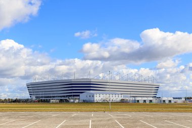 Rusya, Kaliningrad - 25 Eylül 2018: stadyum 