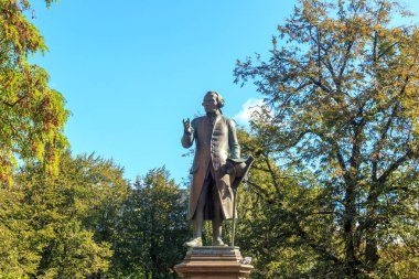 Rusya, Kaliningrad - 25 Eylül 2018: I. Kant anıt