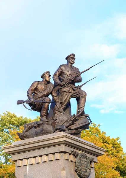 Rusya, Kaliningrad - 22 Eylül 2018: Soldie anıt