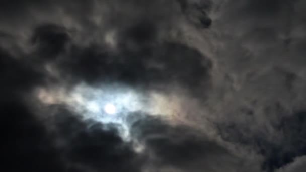 Glitch Effekt Wolken Video — Stockvideo