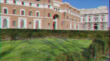 Aksaklık etkisi. Tribunale di Sorveglianza. (denetleyici gözden geçirme Mahkemesi) Roma, İtalya. Video. UltraHD (4k)