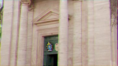 Aksaklık etkisi. Sant'Andrea al Quirinale. Roma, İtalya. Video. UltraHD (4k)