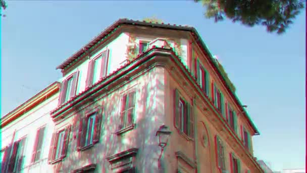 Глюк Ефект Будинок Міні Барами Рим Італія Лютого 2015 Історичного — стокове відео