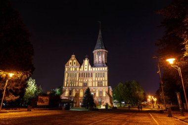 Gece fotoğraf. Kaliningrad şehir, Ka'nın