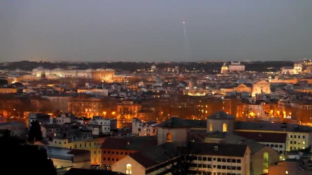 Effet Scintillant Rome Nuit Italie Vidéo Ultrahd — Video