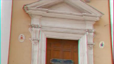 Aksaklık etkisi. San Carlo Al Corso. Roma, Italya. Video. UltraHD (4k)