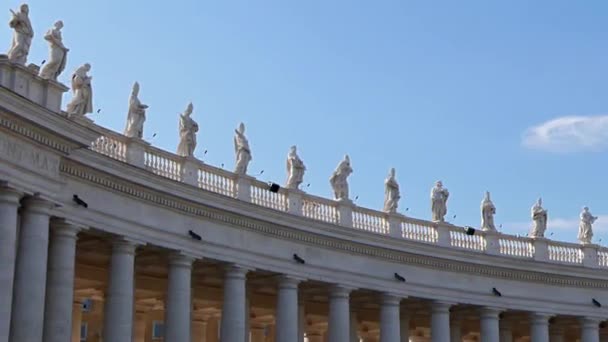 Efecto Fallo Técnico Basílica San Pedro Vaticano Febrero 2015 Plaza — Vídeos de Stock