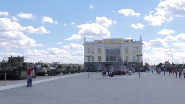 Škubnutí Muzeum Vojenského Vybavení Bitva Glory Urals Pyšma Ekaterinburg Rusko — Stock video