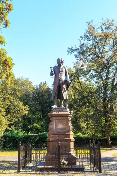Rosja, Kaliningrad - 25 września 2018: Pomnik I. Kant — Zdjęcie stockowe