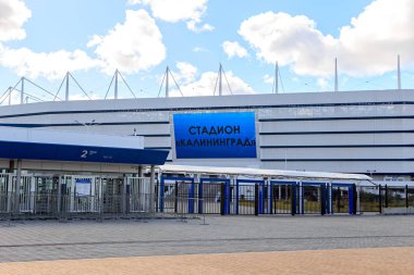 Rusya, Kaliningrad - 25 Eylül 2018: stadyum 