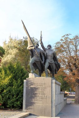 Rusya, Kaliningrad - 22 Eylül 2018: 1200 görevlisi anıt