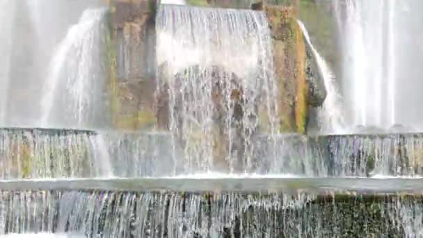 グリッチ効果 噴水オルガン ヴィラ デステチボリ イタリア 月24 2015 世紀の最も有名なイタリアのヴィラの一つ 噴水で有名 ビデオ — ストック動画