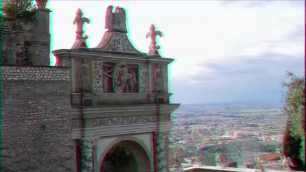 Effet Scintillant Panorama Depuis Villa Este Tivoli Italie Février 2015 — Video