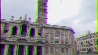 Aksaklık etkisi. St. Mary Major Bazilikası. Roma, Italya. Video. UltraHD (4k)