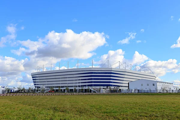 Rusia, Kaliningrado - 25 de septiembre de 2018: estadio "Kaliningrado" construido en 2018 específicamente para los partidos de la Copa del Mundo 2018 — Foto de Stock