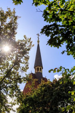 Rusya, Zelenogradsk, başkalaşım Katedrali. Backli içinde spire