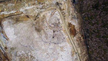 Şehir Ekaterinburg, Rusya, dan dron çevresinde düzenli depolama 